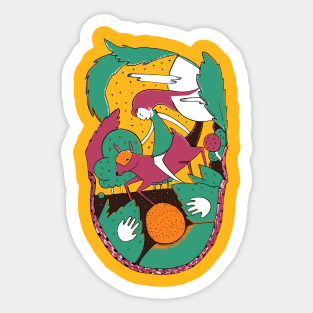 Goat Rider Sticker